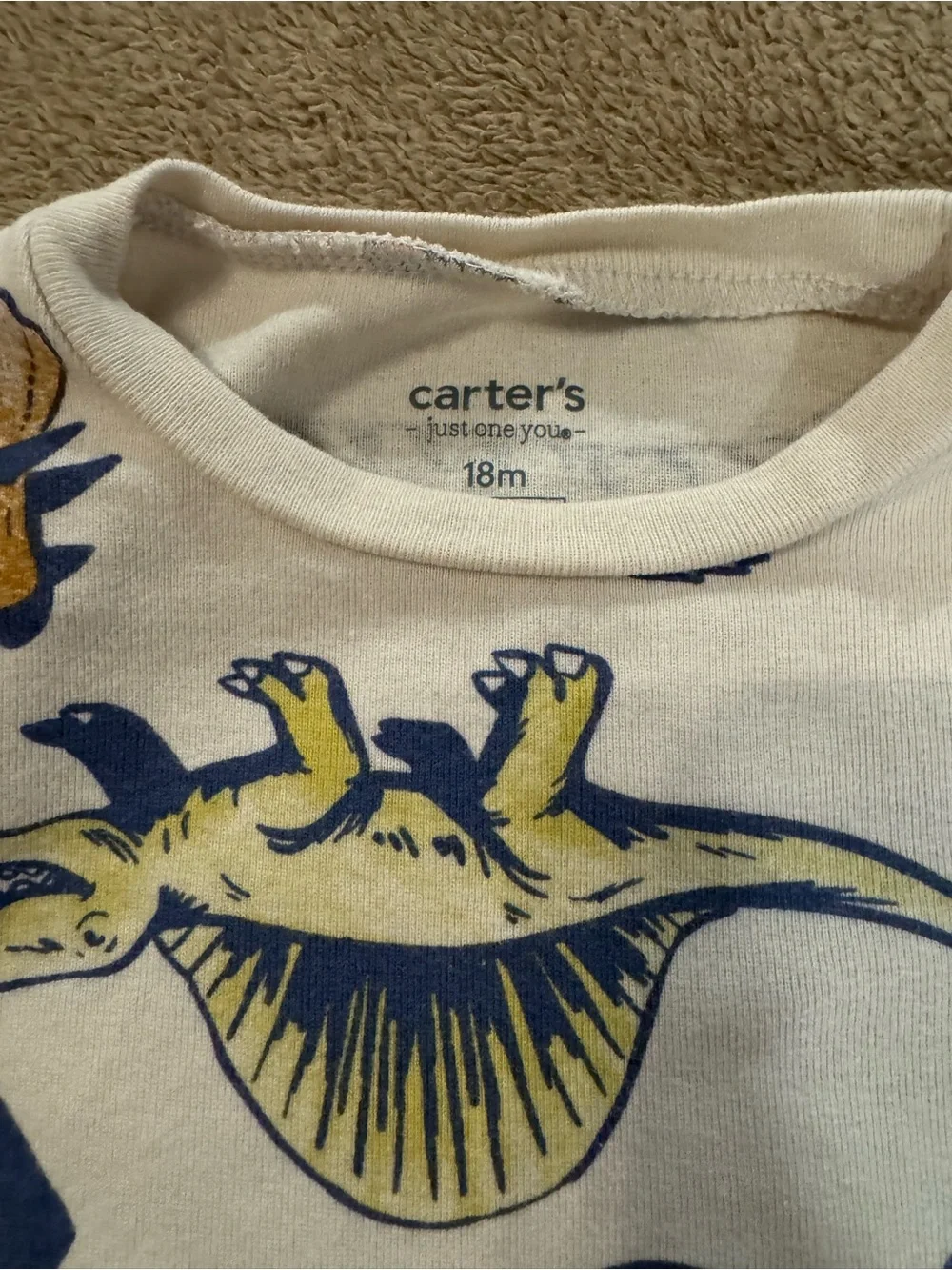 Carter’s Just One You Dinosaur Pajama Bundle – Size 18 Months